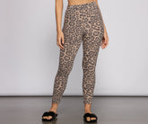 High Waist Leopard Print Pajama Leggings insstreet